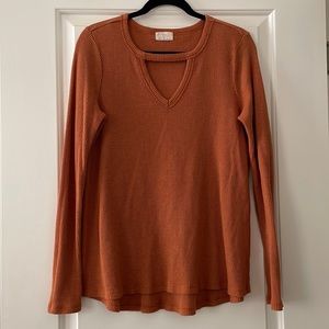 Anthropologie Thermal Swing Top